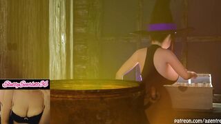 Two Futanari Witches Play Pranks And Have Sex With Eachother! MASSIVE CUMSHOT