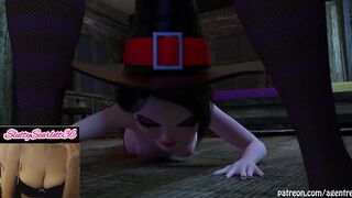 Two Futanari Witches Play Pranks And Have Sex With Eachother! MASSIVE CUMSHOT