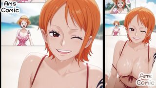 One Piece Hentai Comic - Nami Big Tits On Top By AmsComic