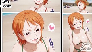 One Piece Hentai Comic - Nami Big Tits On Top By AmsComic