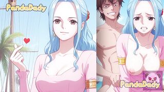 One Piece Hentai - Nefertari Vivi Blue hair big tits Blowjob vivi