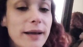 Blowjob queen drains my cock again with her throat