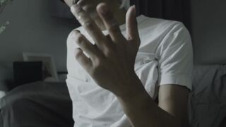 masturbation asian big black cock cum shot