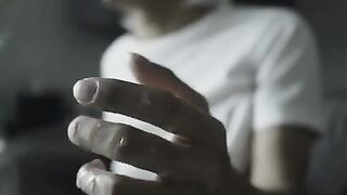 masturbation asian big black cock cum shot