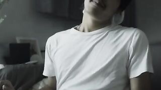 masturbation asian big black cock cum shot