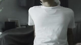 masturbation asian big black cock cum shot