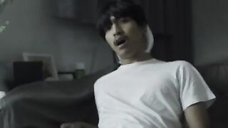 masturbation asian big black cock cum shot