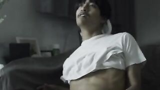 masturbation asian big black cock cum shot