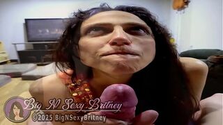 Big N Sexy Britney Cum-in-Mouth CUM-pilation - Compilation - Volume #1 - The Southern Belle BJ Queen LOVES to Swallow Those Big Cumshots! - Sexy Amateur POV Blowjob, with Cum Swallow! 1-Minute Teaser