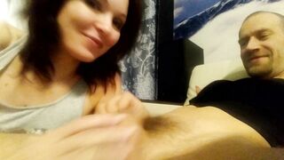 I suck my boyfriend in the kitchen.