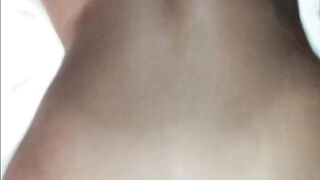 TOLD HER TO SPREAD SOFT CHEEKS SO GORILLA P CAN SPIT IN HER ASS HOLE WHILE HE BEATS!!!!!!!!!