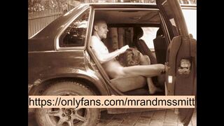 gave public blowjob to in the back seat of a car