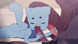 Slut Nicole forgot all her vows and gives herself up in every hole on the marital bed to a crowd of men[eng sub]