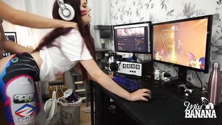 D.Va having a Quickie while Gaming - miss Banana