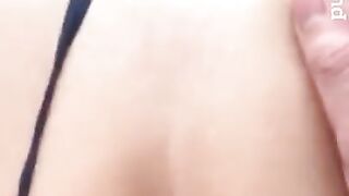 Sexy Thong Fuck and Creampie on Pinay Pink Pussy