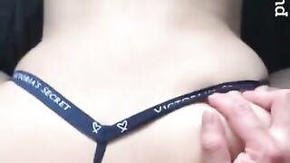 Sexy Thong Fuck and Creampie on Pinay Pink Pussy