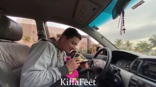 Goddess Kiffa - Public foot worship and sneakers worship at the Park FOOT WORSHIP DOMINATION