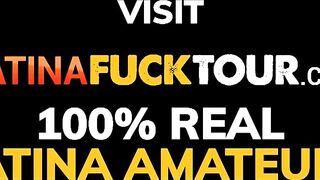 2 College Teen Latinas Amateur Threesome with Big Cock White Dude