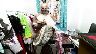 PVC Inflatable tail, Brown Fox, Sissy Maid clear hood Breathplay and vibrator Eevee