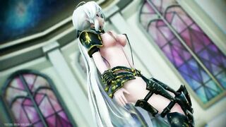 【MMD R-18 SEX DANCE】HAKU HOT DARK KNIGHT PERFECT TASTY HOT ASS POKER FACE [BY] Orion DobleDosis