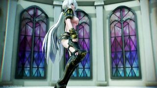【MMD R-18 SEX DANCE】HAKU HOT DARK KNIGHT PERFECT TASTY HOT ASS POKER FACE [BY] Orion DobleDosis