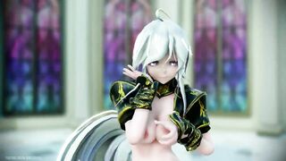 【MMD R-18 SEX DANCE】HAKU HOT DARK KNIGHT PERFECT TASTY HOT ASS POKER FACE [BY] Orion DobleDosis