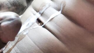 Black ????????️ with a thick ???? cock masturbates in the bathroom for her chic @ ????????????