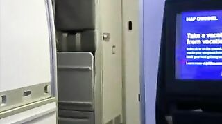 Layna Boo another flight another quickie in the restroom