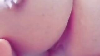 White Slut Showing Off