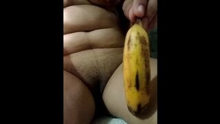 Banana Fuck | Banana smashes itself in my tight Pussy ????